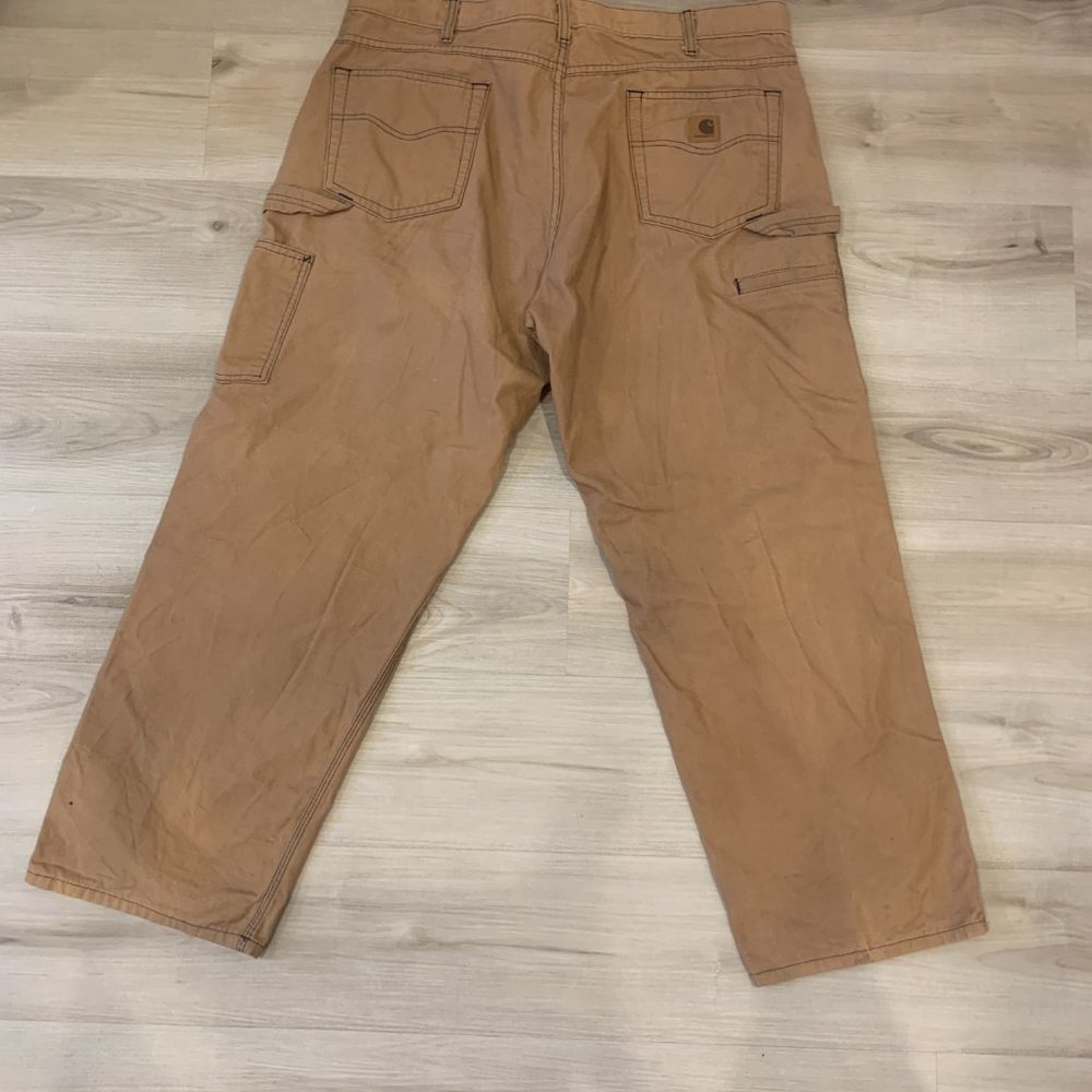 CARHARTT men’s original tan carpenter pants tags missing - Picture 2 of 8